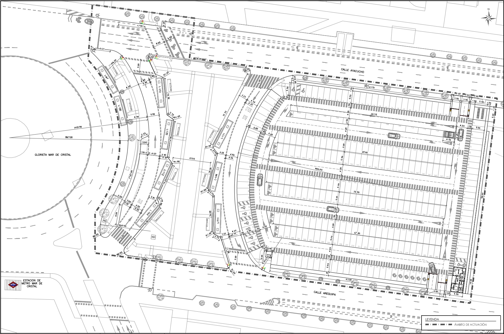 Plano parking Mar de Cristal 1
