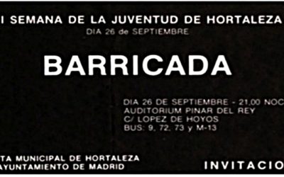 Barricada en Hortaleza y entre hortalinos