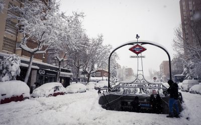 La gran nevada de Hortaleza, en imágenes