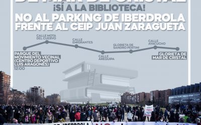 Manifestación en Hortaleza contra los parkings