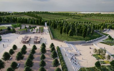 El primer árbol del ‘Central Park’ de Valdebebas, cinco años después
