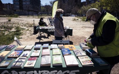 Mercadillo de intercambio de libros en Hortaleza