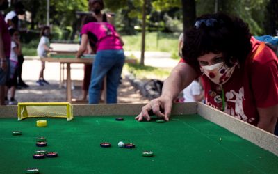 Éxito de participación en el primer torneo de fútbol chapas femenino de Hortaleza