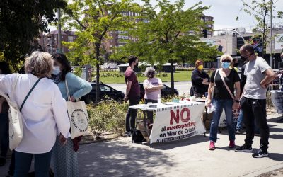 Celebración de la victoria contra el parking de Mar de Cristal