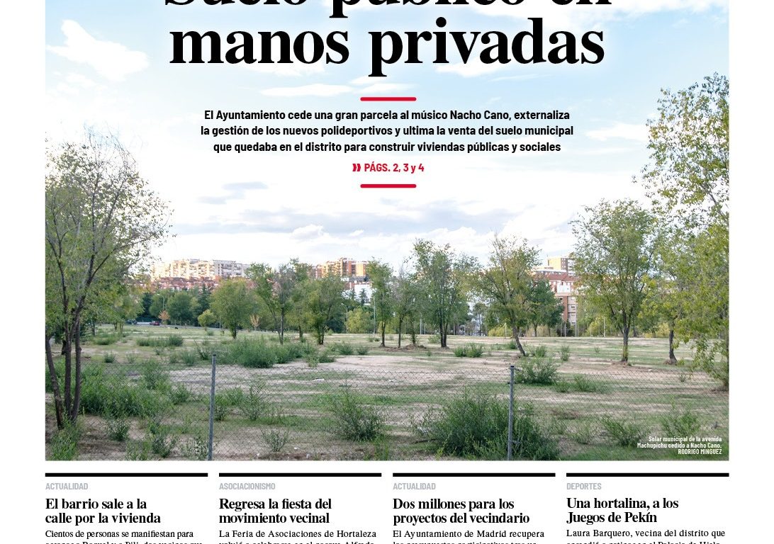 Número 60 de Hortaleza Periódico Vecinal