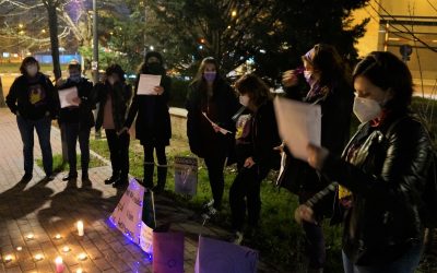 Concentración contra las violencias machistas en el parque Alfredo Kraus