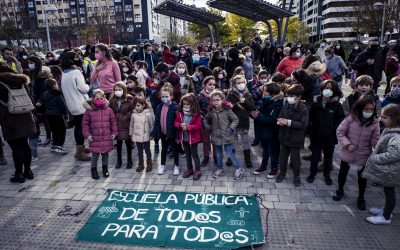 Gran bicicletada por la educación pública en Valdebebas