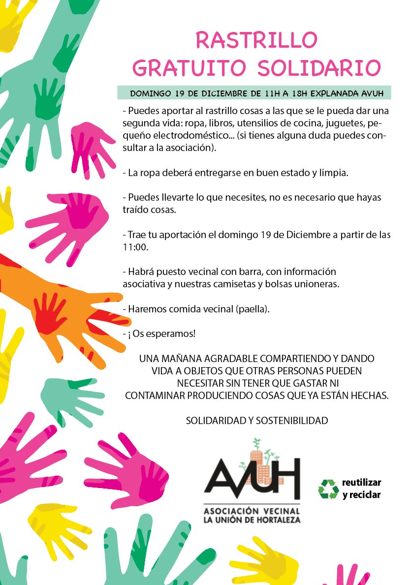 rastrillo gratuito solidario
