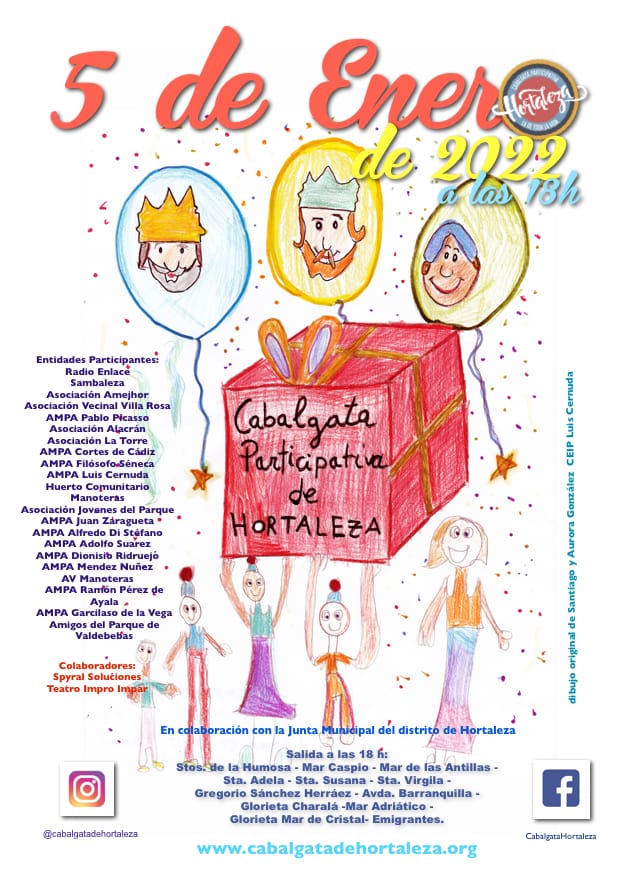 Cartel Cabalgata Hortaleza 2022