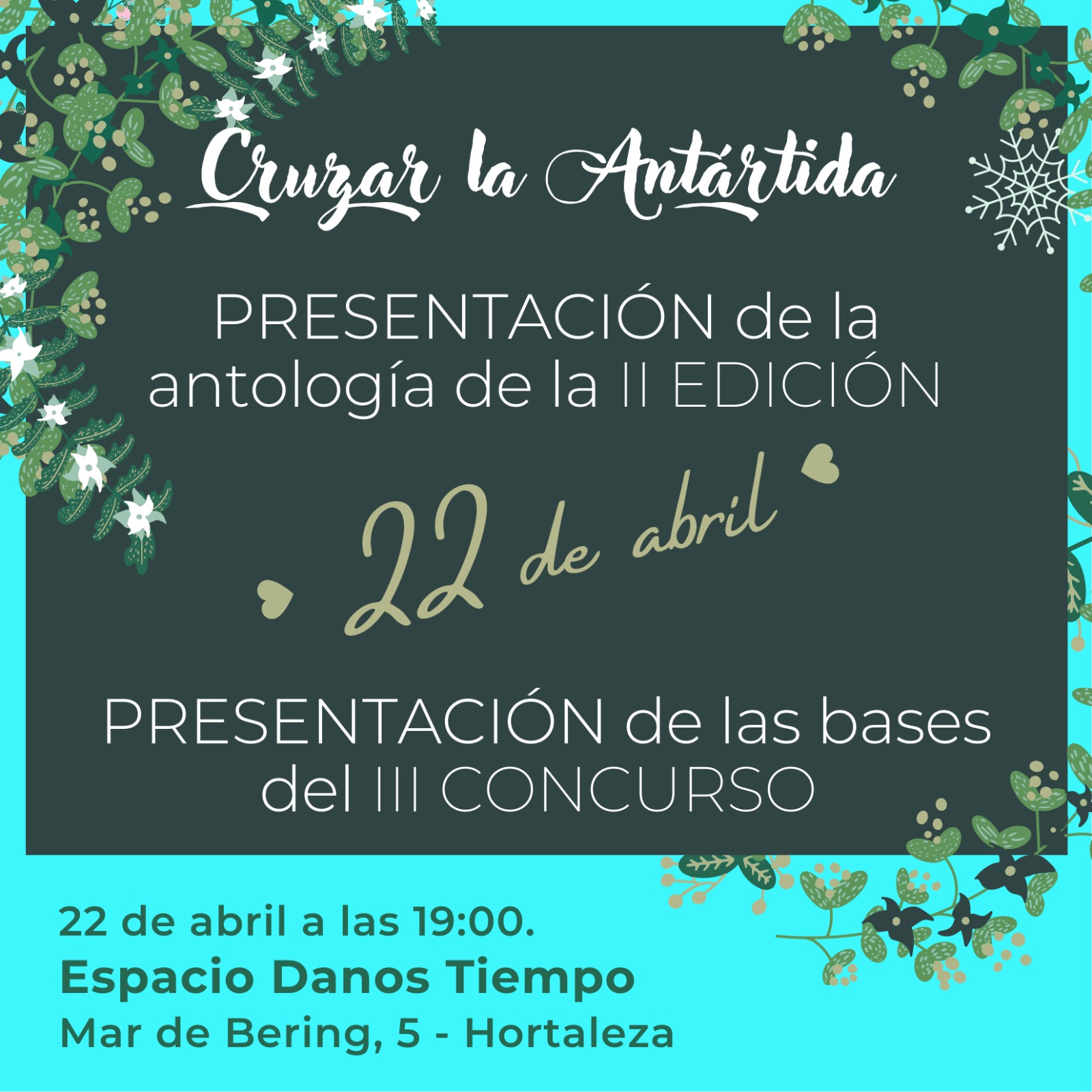 Presentacion antologia Cruzar la Antartida