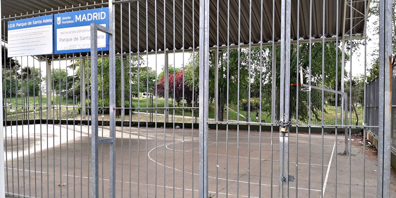 La cancha cubierta de Santa Adela tiene riesgo de derrumbe