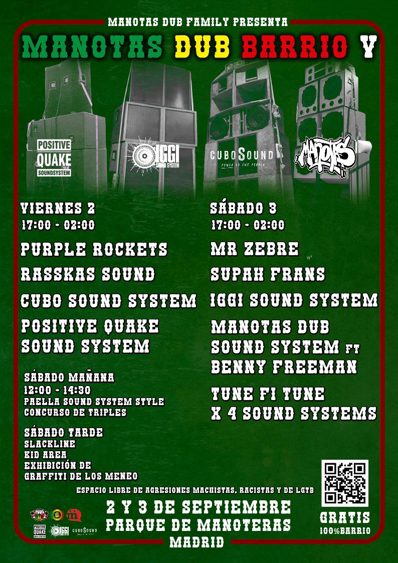 Manotas Dub Barrio 2022 cartel