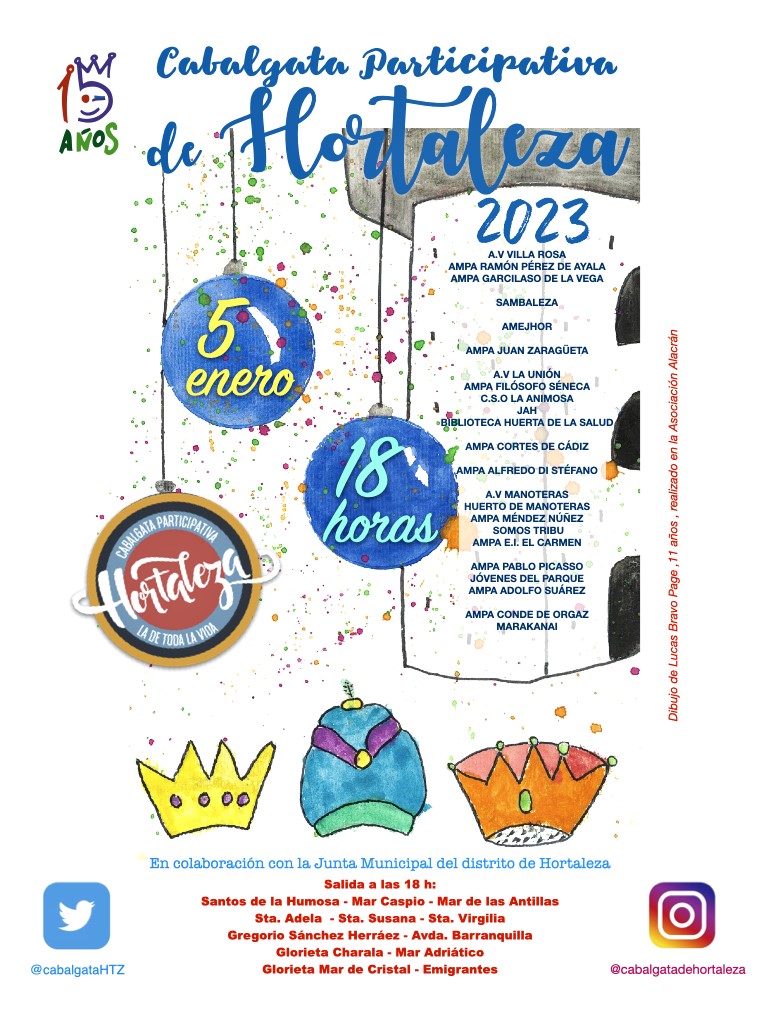 Cartel Cabalgata Hortaleza 2023