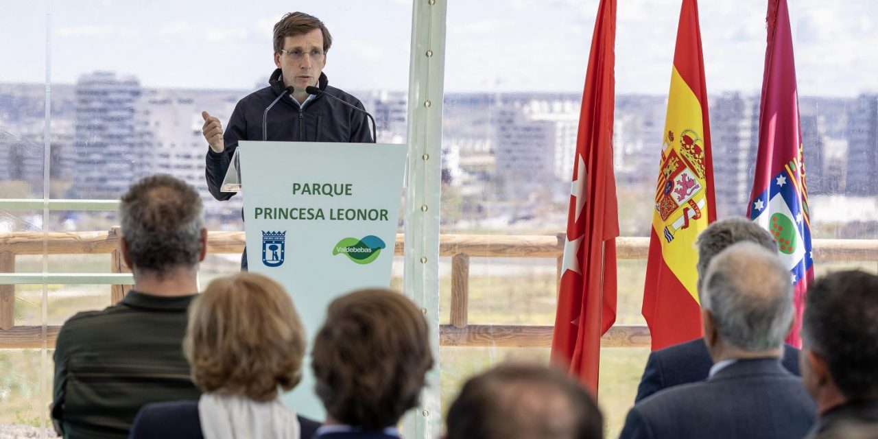 Almeida dedica a la princesa Leonor el Parque Central de Valdebebas