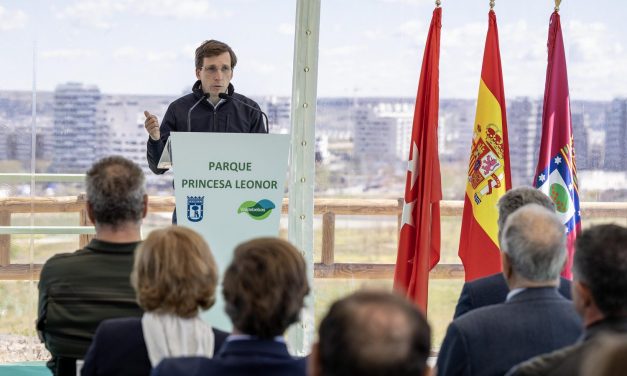 Almeida dedica a la princesa Leonor el Parque Central de Valdebebas