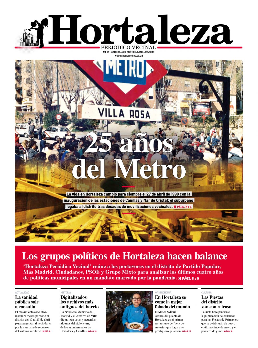 Número 69 de Hortaleza Periódico Vecinal