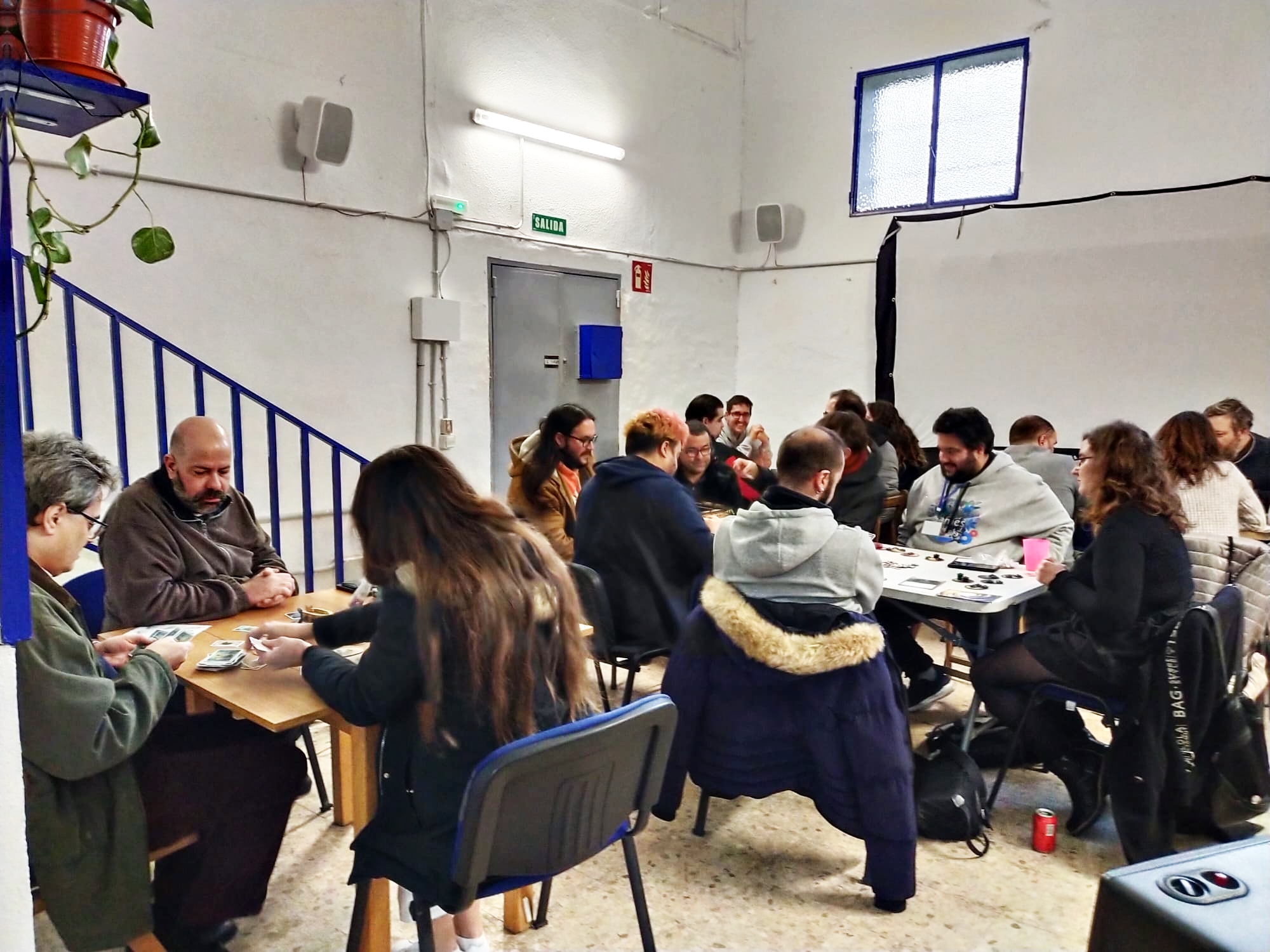 Sesión vespertina de juegos