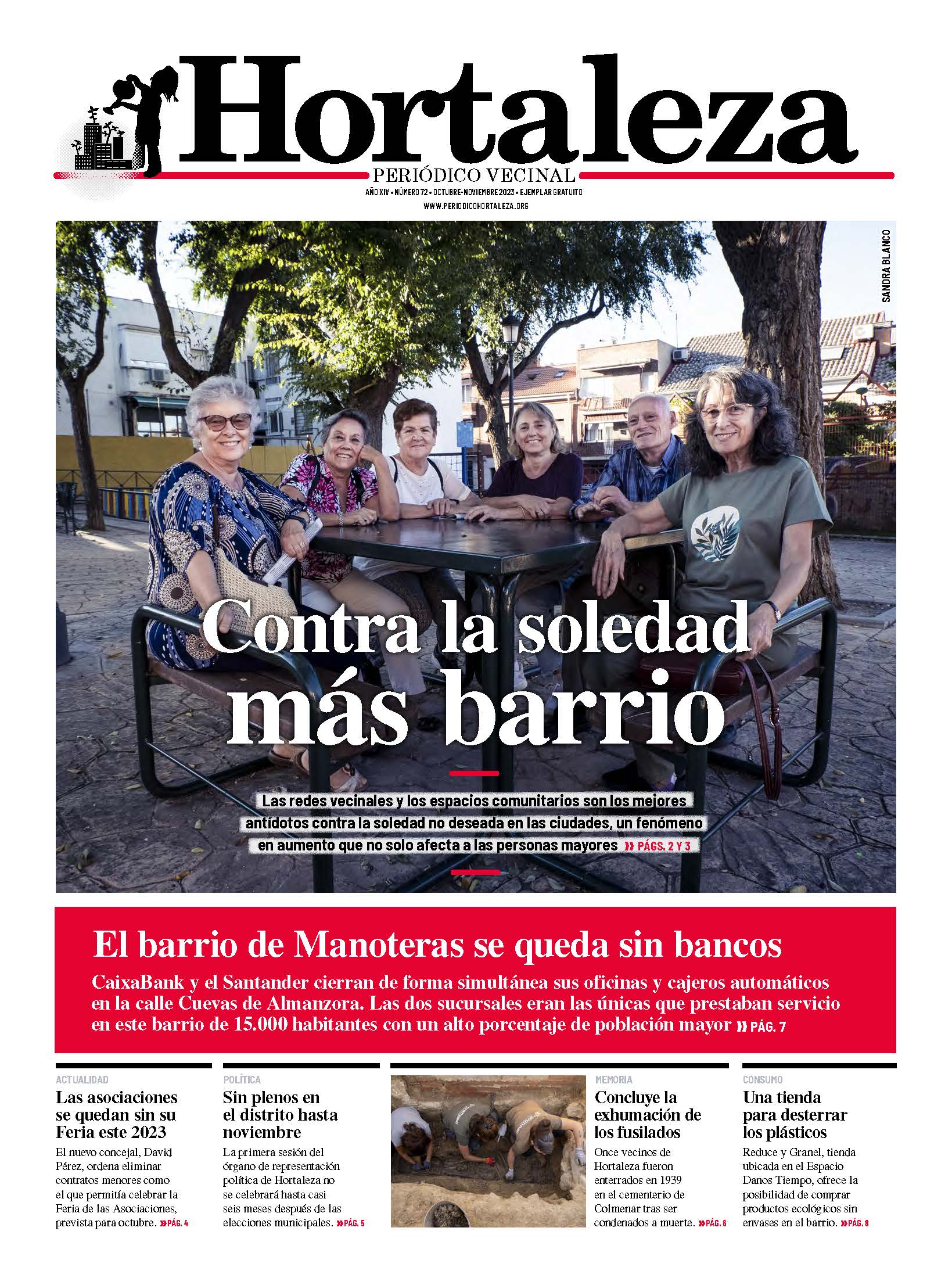 Hortaleza Periodico Vecinal portada numero 72