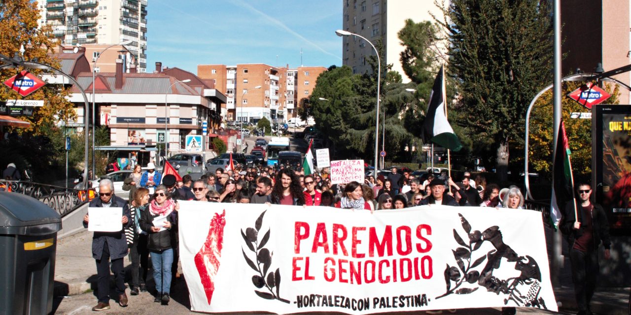 Hortaleza sale de nuevo en apoyo a Palestina