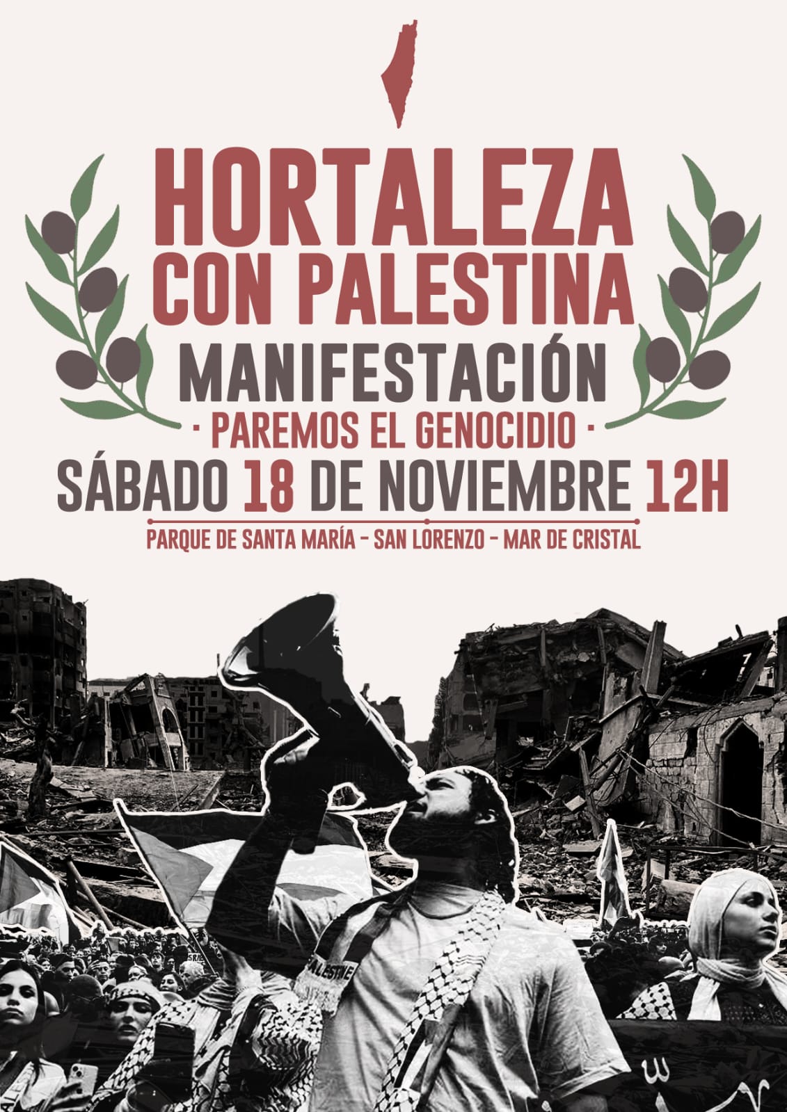 Manifestacion Hortaleza con Palestina