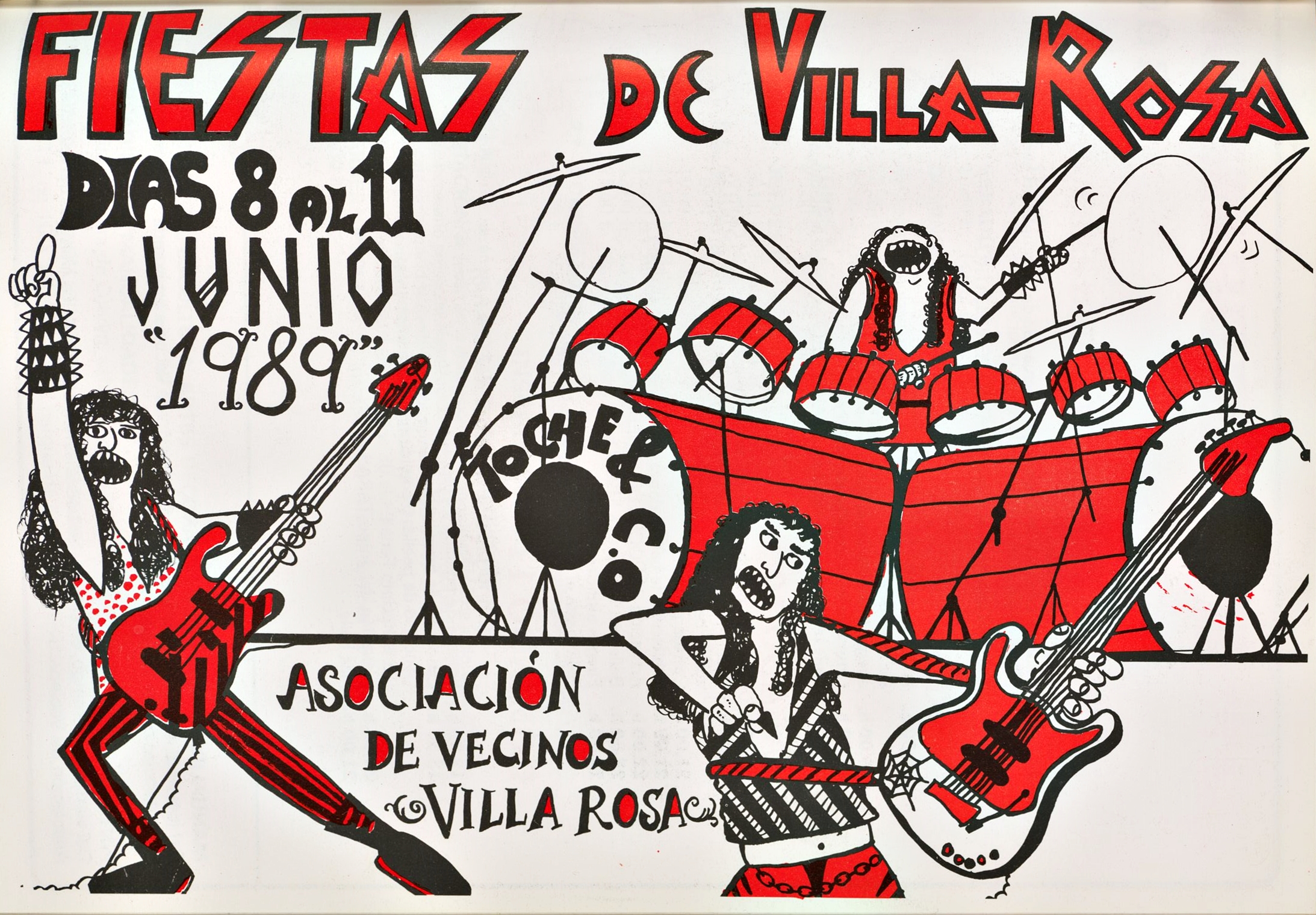 Cartel Fiestas de Villa Rosa 1989