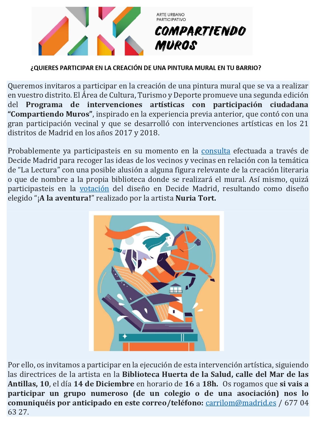 Compartiendo Muros Biblioteca Huerta de la Salud