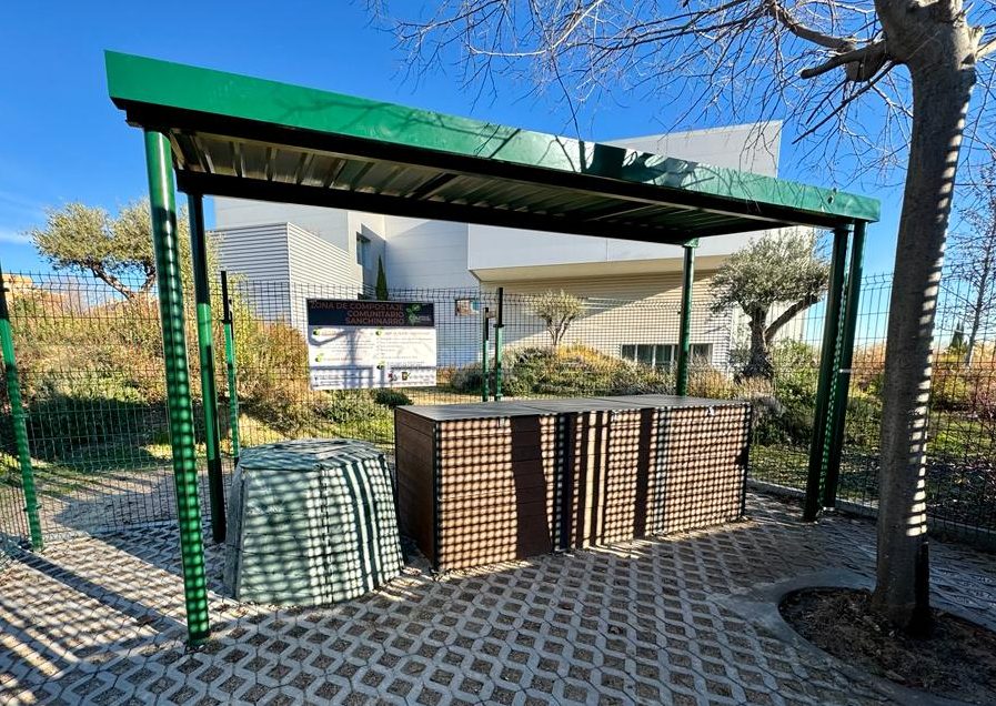 área de compostaje comunitario de Sanchinarro