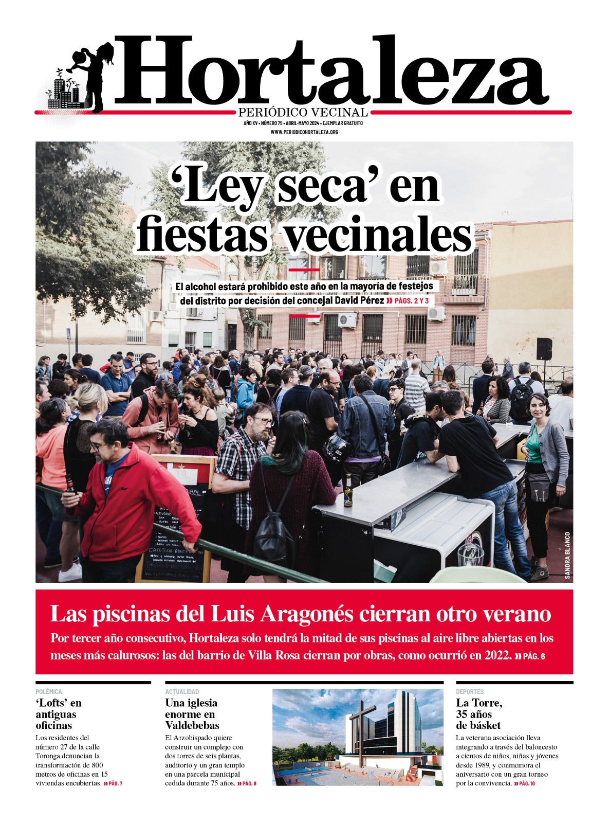 Hortaleza Periodico Vecinal numero 75 portada