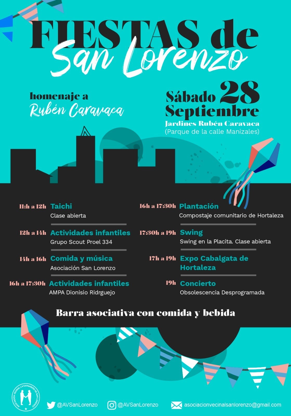 Cartel Fiestas San Lorenzo Hortaleza 2024