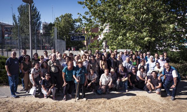 El barrio de San Lorenzo recuerda para siempre a Rubén Caravaca