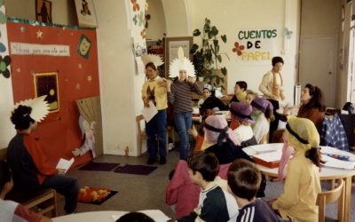 Colegios en la biblioteca