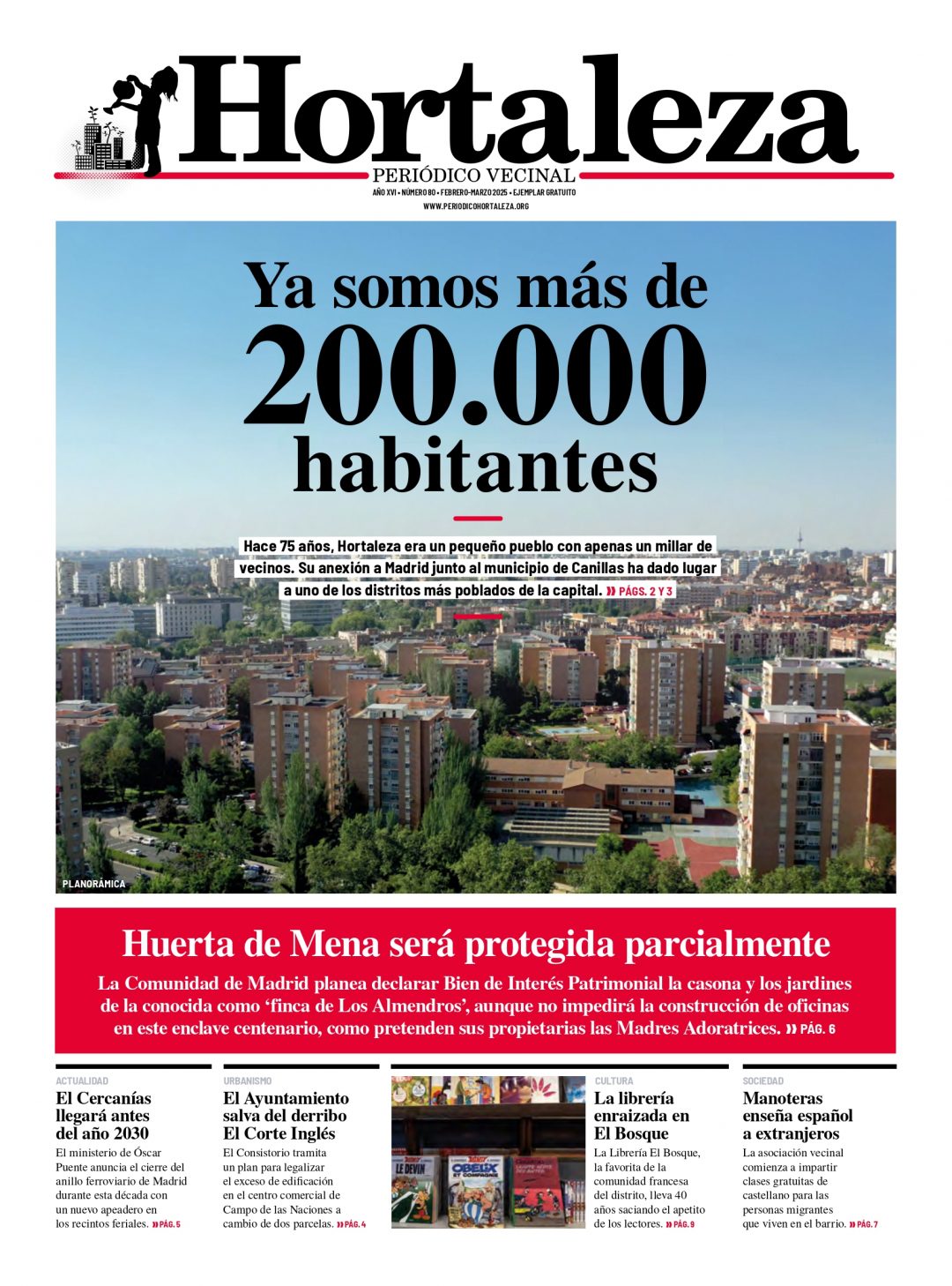 Número 80 de Hortaleza Periódico Vecinal