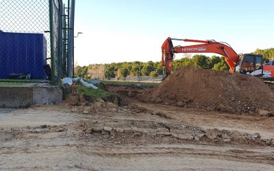 El Ayuntamiento construye un cantón de limpieza dentro del perímetro del polideportivo de Hortaleza