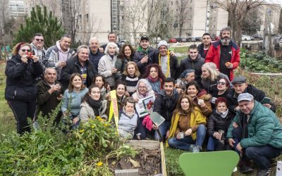 El Huerto Comunitario de Manoteras conmemora una década prodigiosa