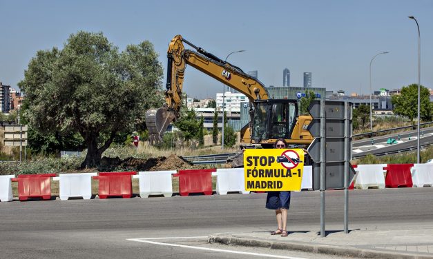 Ifema trasplanta decenas de árboles en pleno verano para construir el nuevo circuito de Fórmula 1