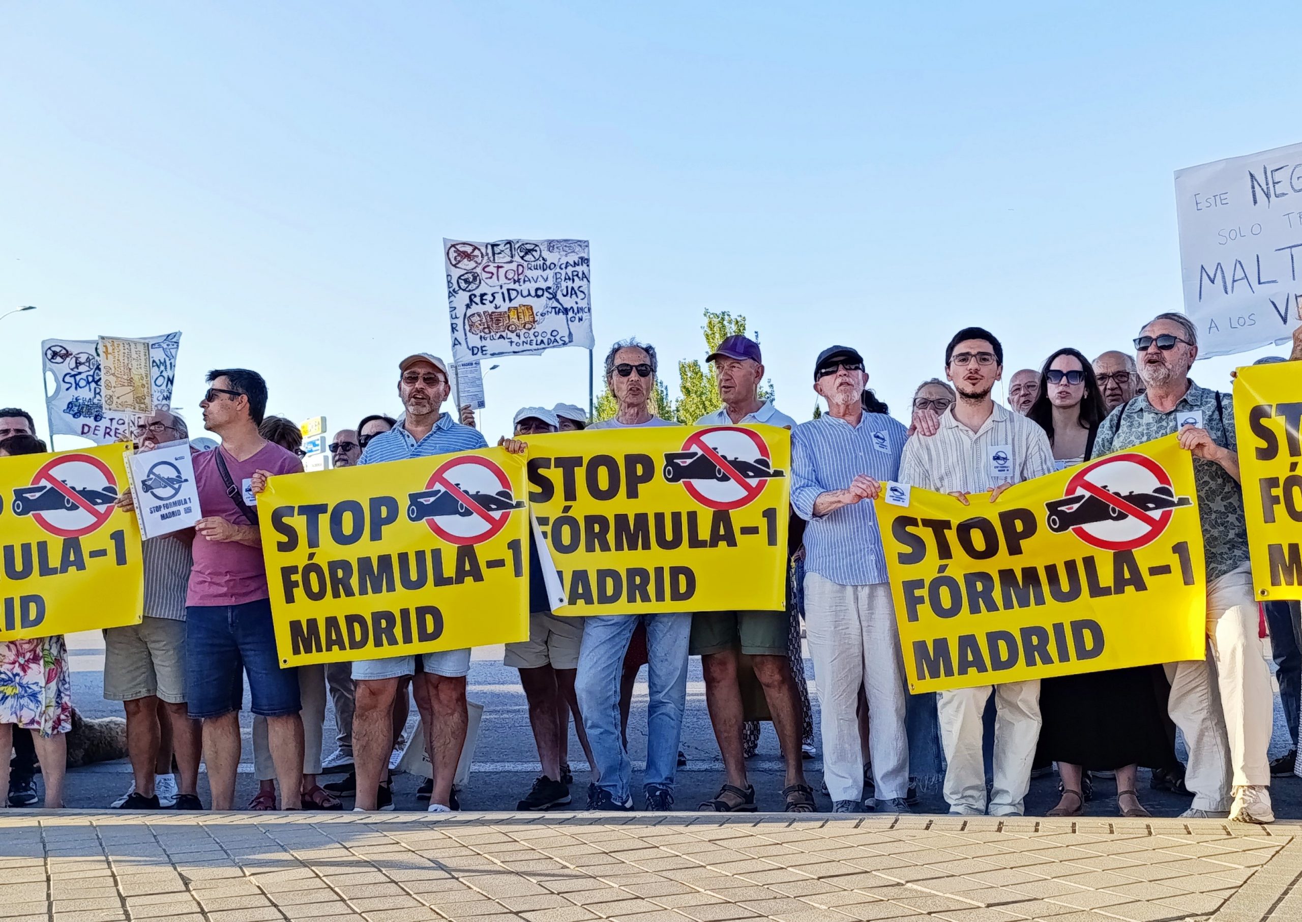 Protesta Formula 1 Madrid scaled