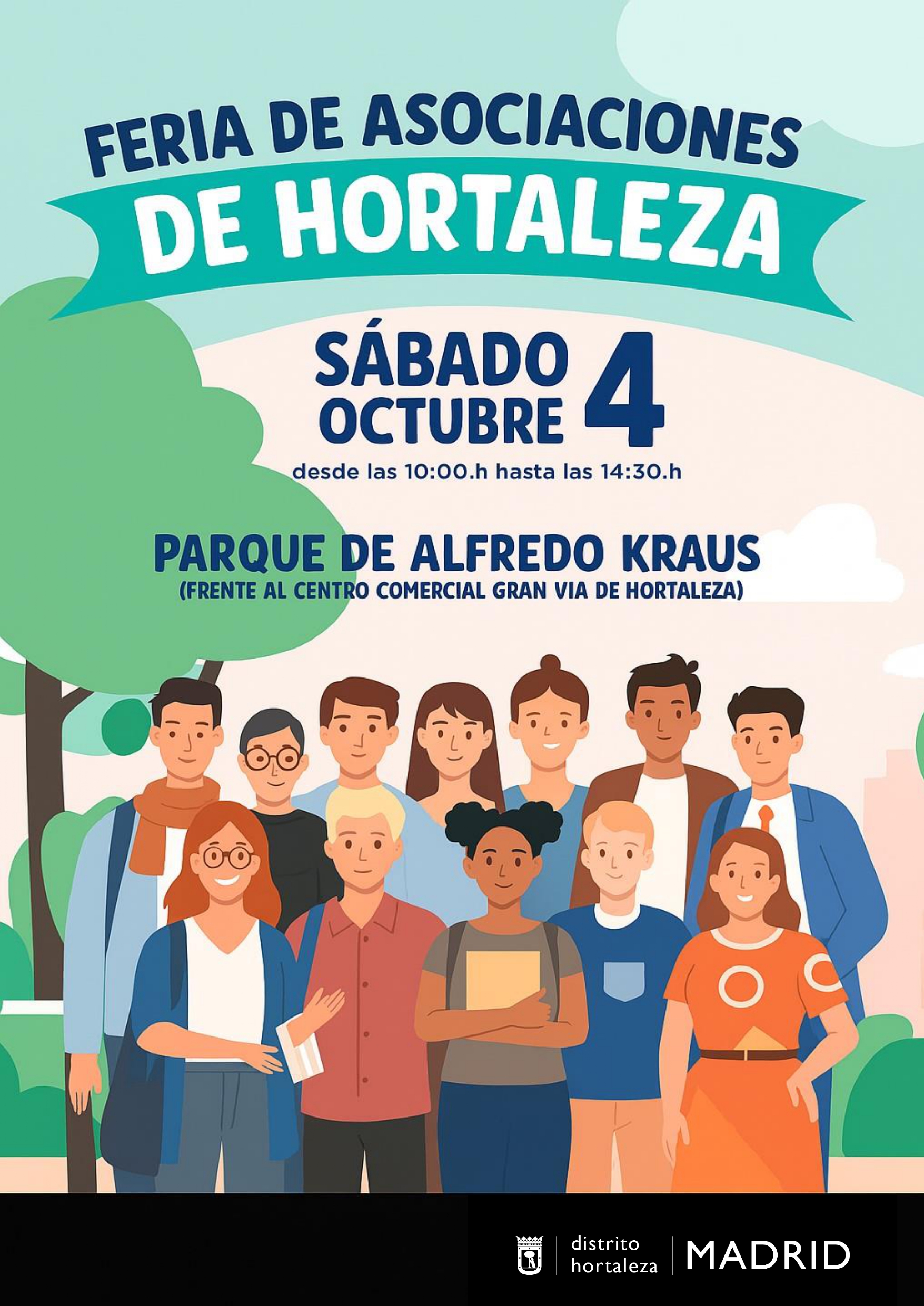 Cartel Feria de Asociaciones Hortaleza