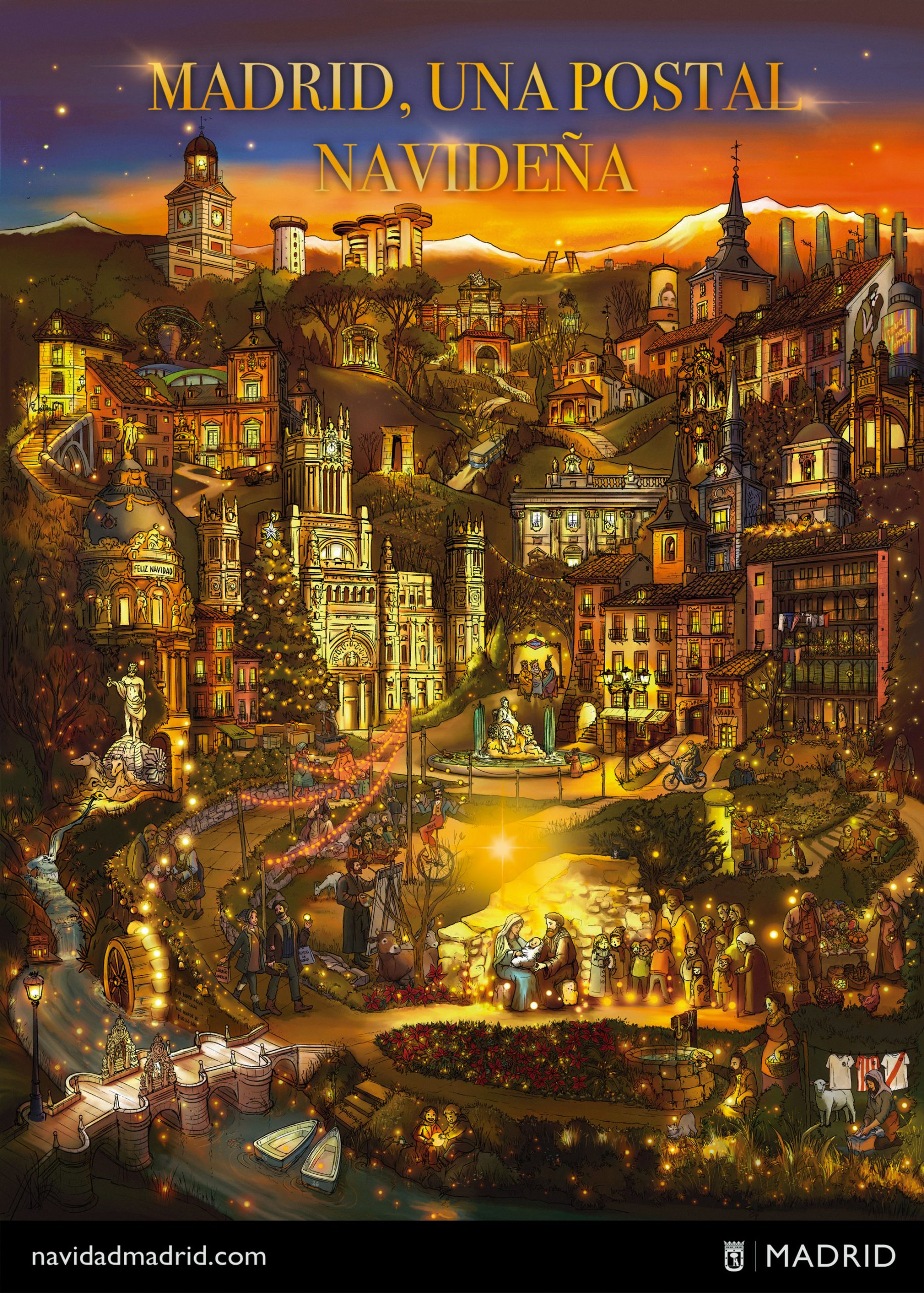 Cartel Madrid una postal navidena 2025 scaled
