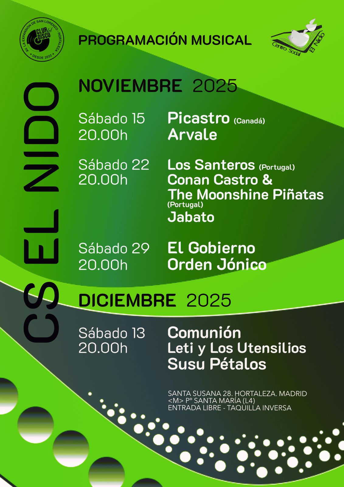 Programacion El Nido Hortaleza