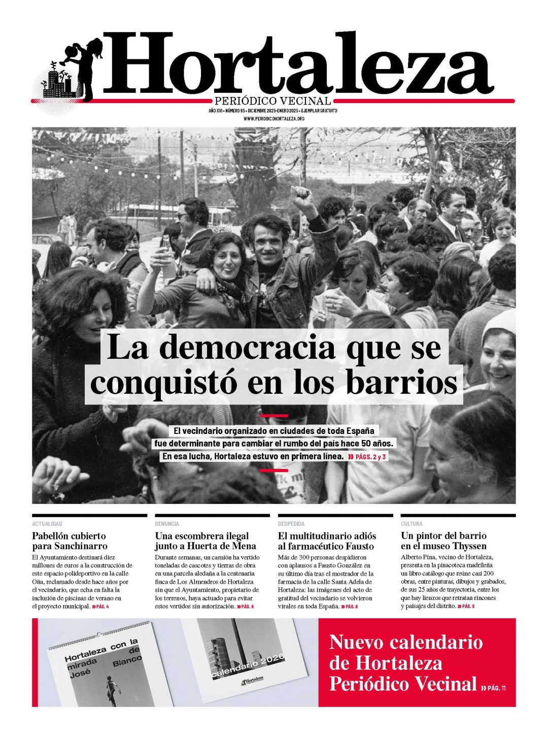 Número 85 de Hortaleza Periódico Vecinal
